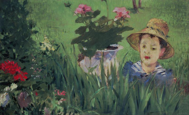 Boy in Flowers, Edouard Manet